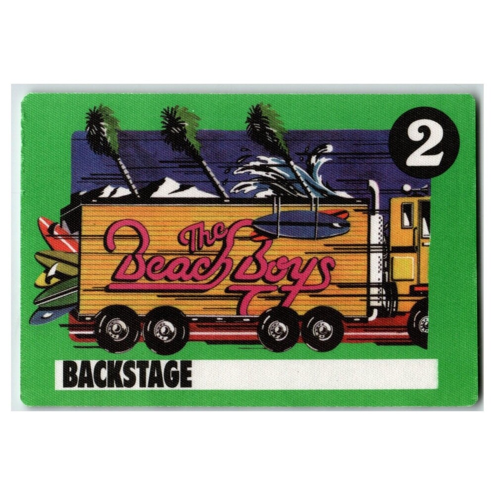 The Beach Boys Backstage Pass Mason Badge Products Number 2 Concert VIP